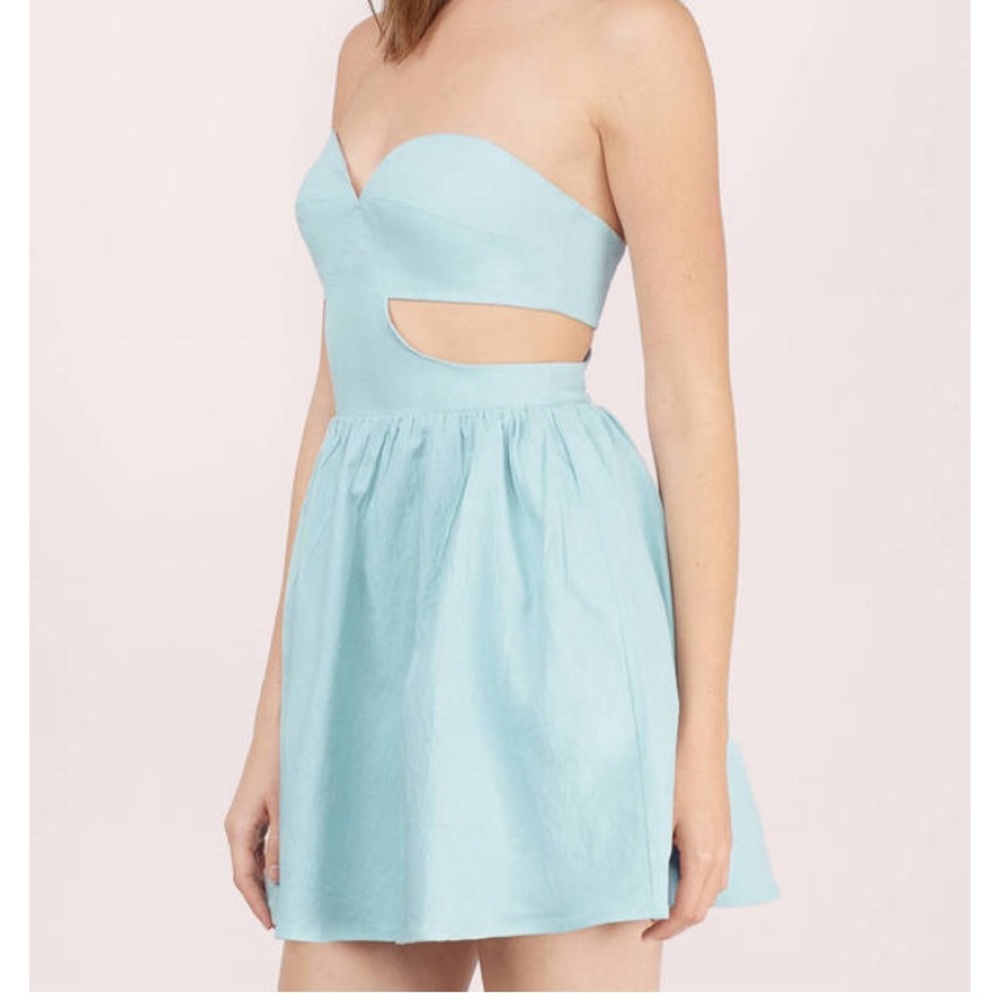 TOBI blue cut out dress
